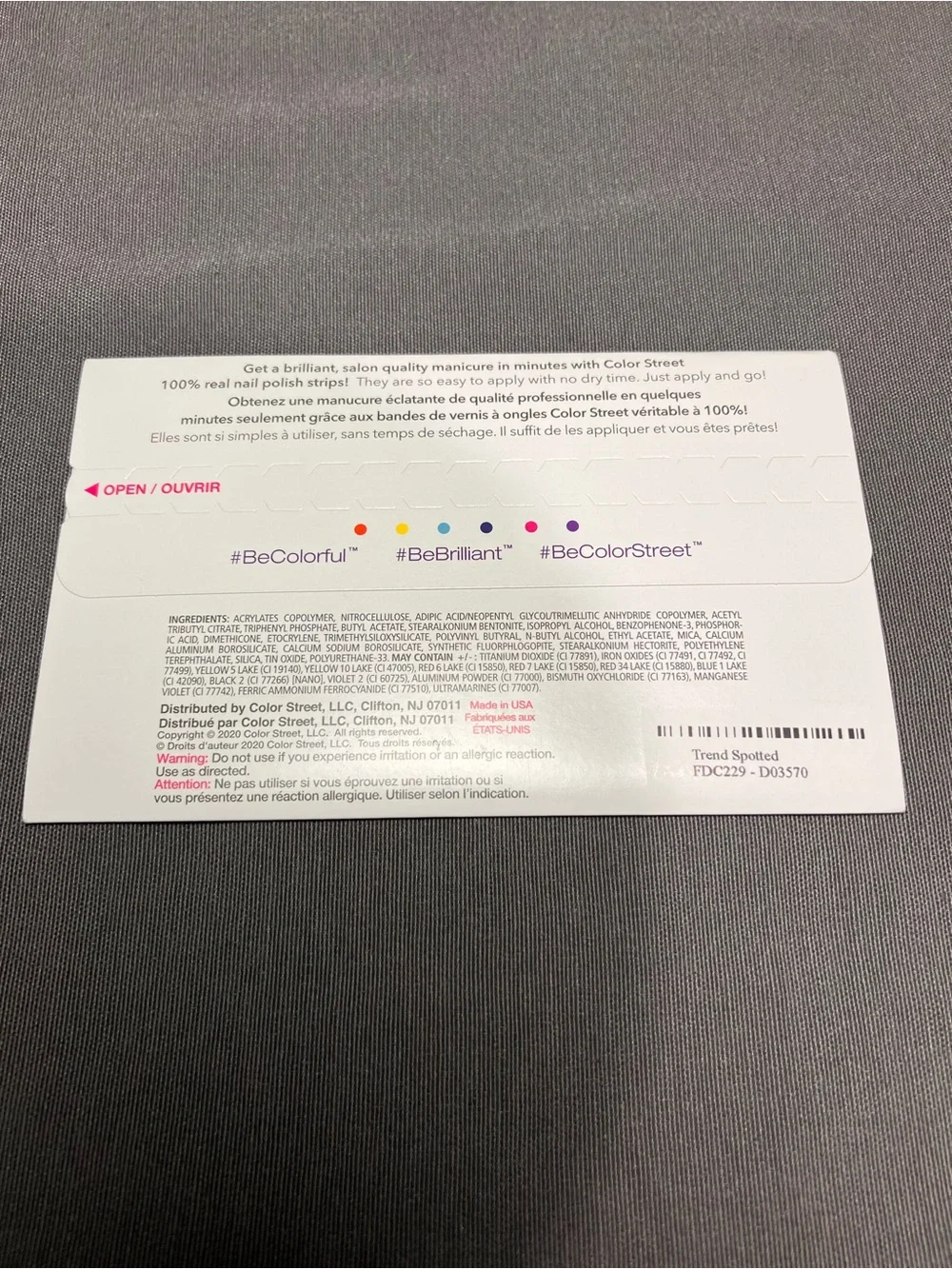 Colorstreet nail polish strips